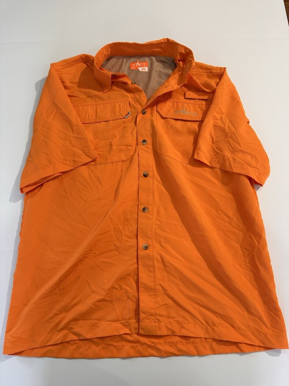 Habit Orange Men’s Fishing Shirt Size Medium